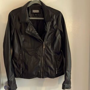 Woman’s faux leather lightweight jacket